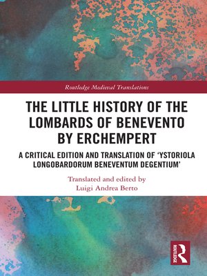 cover image of The Little History of the Lombards of Benevento by Erchempert